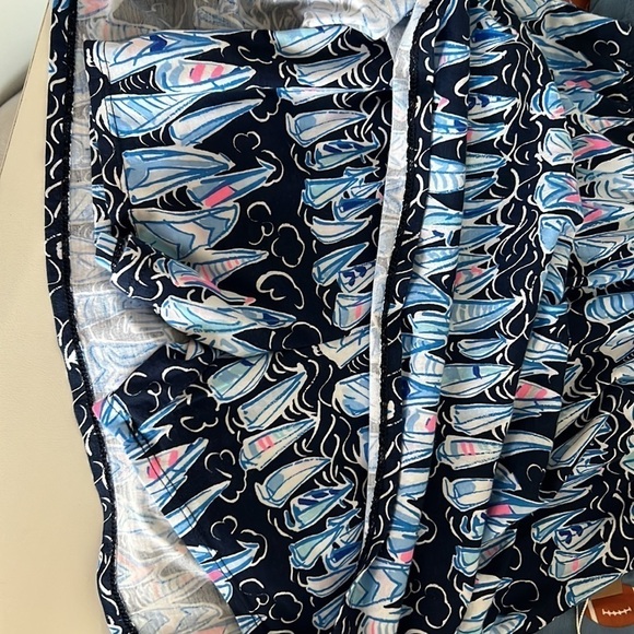 NWT Lilly Pulitzer Loro Romper Low Tide Navy Sails and Stripes size XXS - Picture 7 of 7